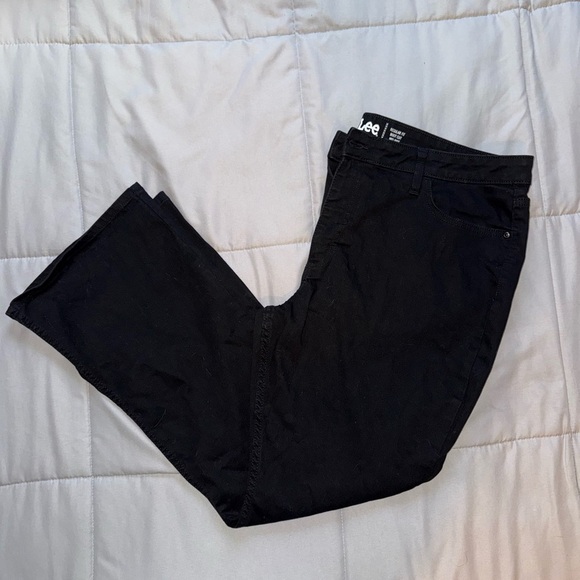 Lee Classic Black Bootcut Denim Size 20 Petite - Picture 1 of 5